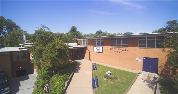 An aerial image of The Innovation School at Cool Valley An aerial image of The Innovation School at Cool Valley